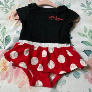 Bodysuit- Disney's Minnie Mouse, Red and Black, 3M